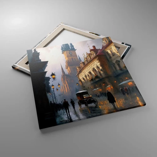 Canvas picture - Charm of Evening in Prague - 60x60 cm