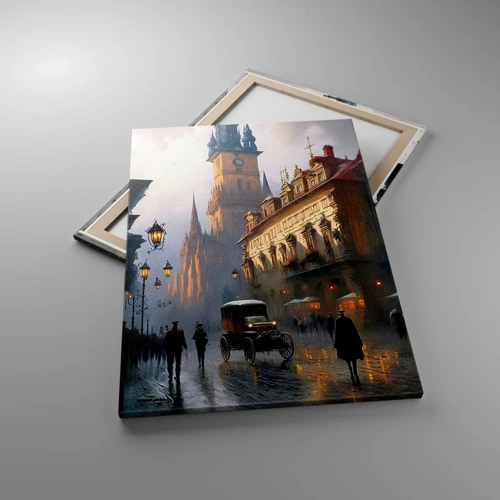 Canvas picture - Charm of Evening in Prague - 70x100 cm