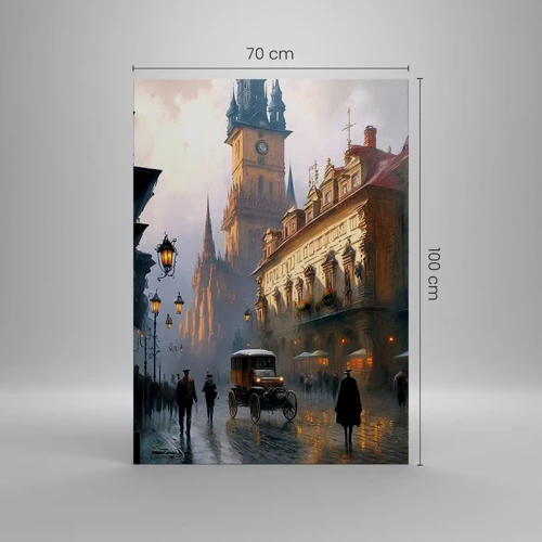 Canvas picture - Charm of Evening in Prague - 70x100 cm