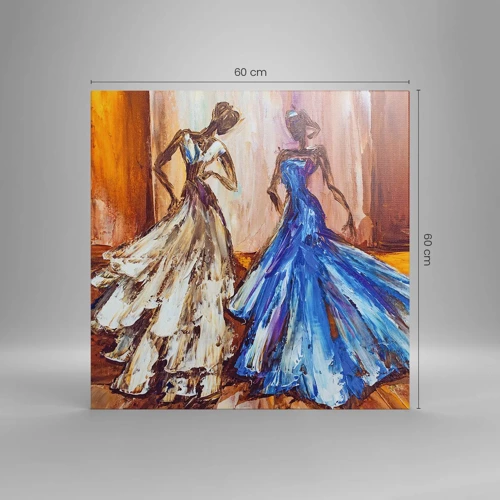 Canvas picture - Charming Duo - 60x60 cm