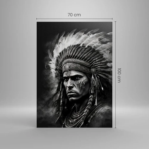 Canvas picture - Chief and Warrior - 70x100 cm