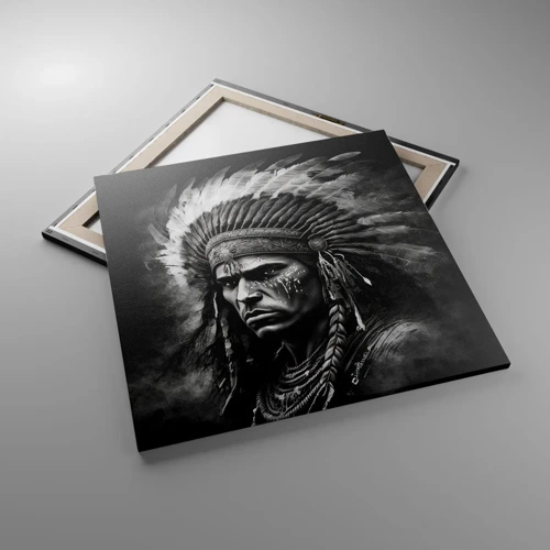 Canvas picture - Chief and Warrior - 70x70 cm