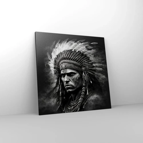Canvas picture - Chief and Warrior - 70x70 cm