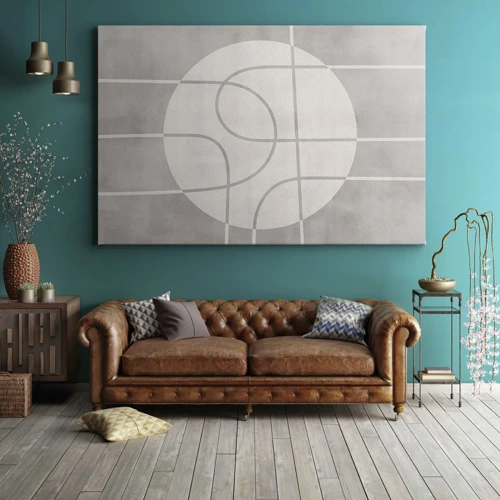 Canvas picture - Circular and Straight - 70x50 cm