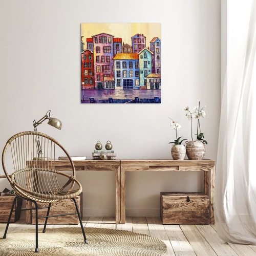 Canvas picture - City Like From a Fairytale - 30x30 cm