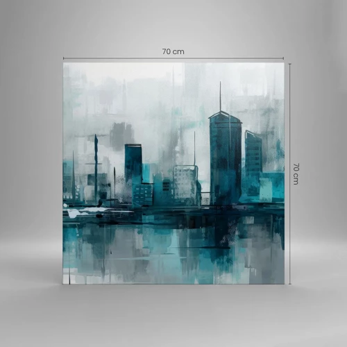 Canvas picture - City in the Colour of Rain - 70x70 cm