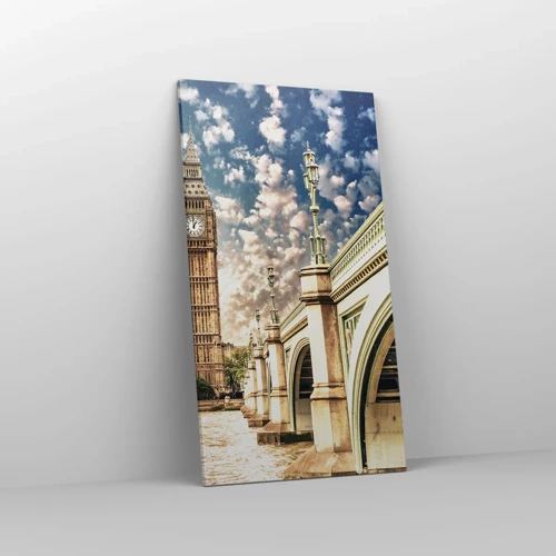 Canvas picture - Clouds over the Thames - 55x100 cm