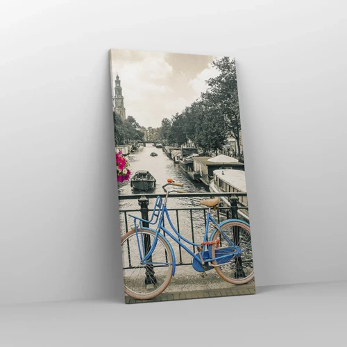 Canvas picture - Colour of a Street in Amsterdam - 45x80 cm