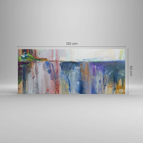 Canvas picture - Colourful Impressions an Associations - 120x50 cm