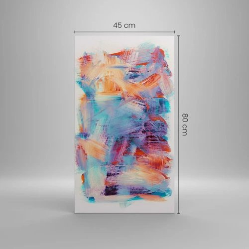 Canvas picture - Colourful Mess - 45x80 cm