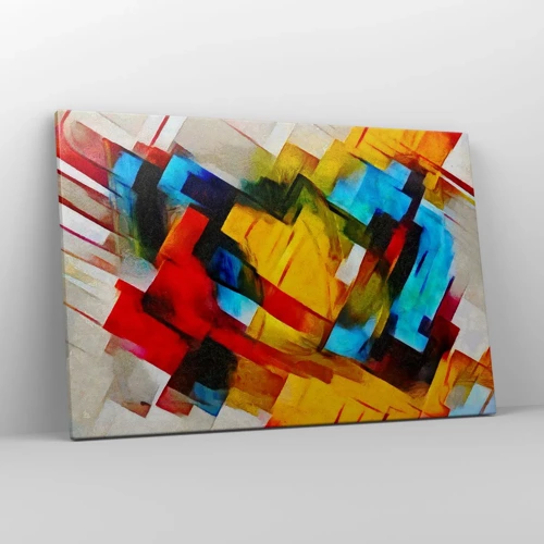 Canvas picture - Colourful Quilt - 120x80 cm