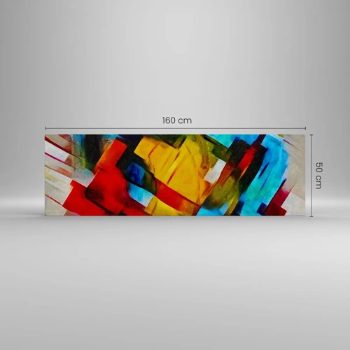 Canvas picture - Colourful Quilt - 160x50 cm