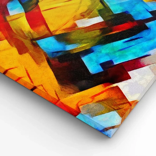 Canvas picture - Colourful Quilt - 50x50 cm