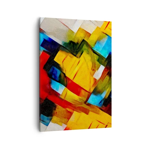 Canvas picture - Colourful Quilt - 50x70 cm