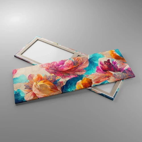 Canvas picture - Colourful Splendour of a Bouquet - 140x50 cm