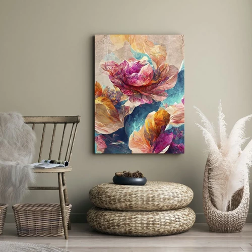 Canvas picture - Colourful Splendour of a Bouquet - 45x80 cm