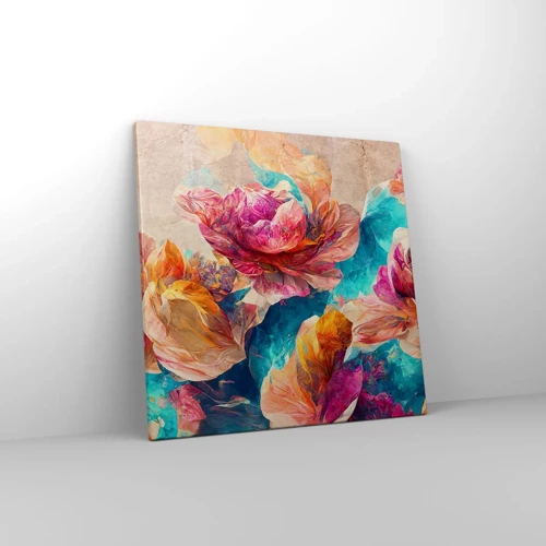 Canvas picture - Colourful Splendour of a Bouquet - 50x50 cm