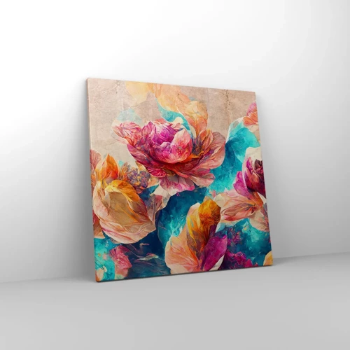 Canvas picture - Colourful Splendour of a Bouquet - 60x60 cm