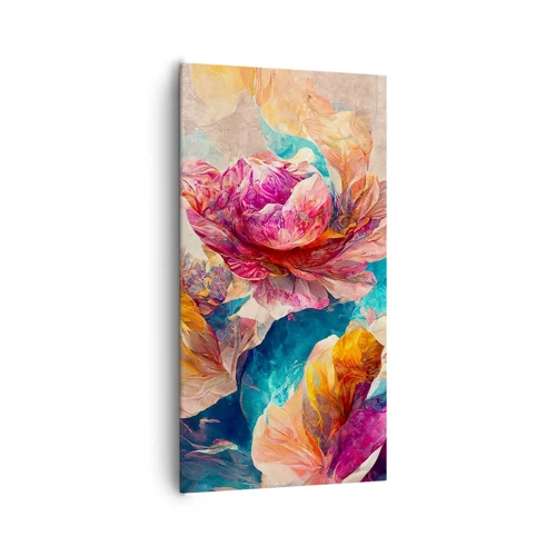 Canvas picture - Colourful Splendour of a Bouquet - 65x120 cm