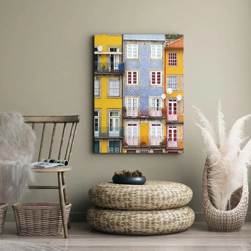 Canvas picture - Colours of Old Town - 45x80 cm