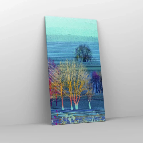 Canvas picture - Combed Landcsape - 65x120 cm