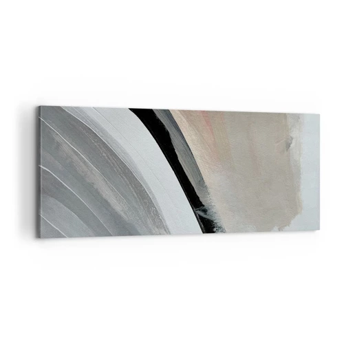 Canvas picture - Composition: Arc of Black and Grey - 100x40 cm