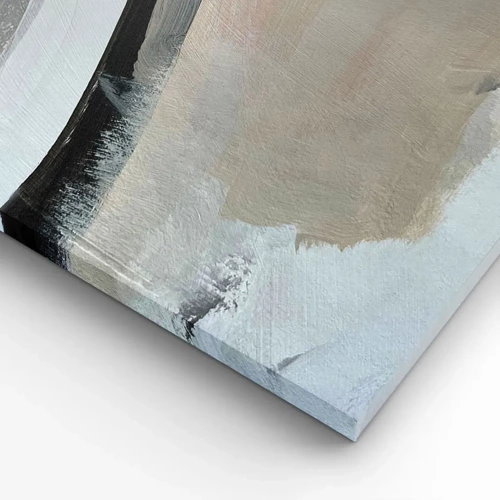 Canvas picture - Composition: Arc of Black and Grey - 100x40 cm