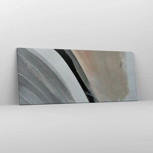 Canvas picture - Composition: Arc of Black and Grey - 120x50 cm