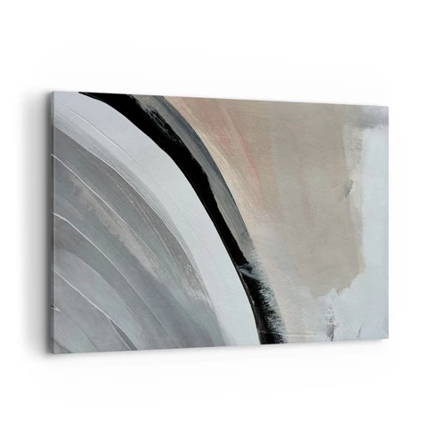 Canvas picture - Composition: Arc of Black and Grey - 120x80 cm