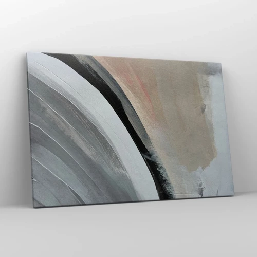 Canvas picture - Composition: Arc of Black and Grey - 120x80 cm