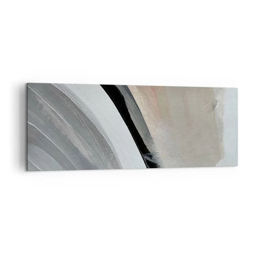 Canvas picture - Composition: Arc of Black and Grey - 140x50 cm