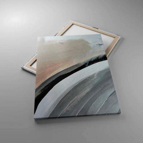 Canvas picture - Composition: Arc of Black and Grey - 70x100 cm