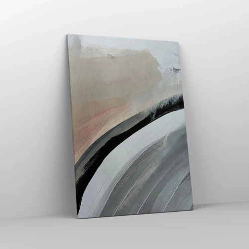 Canvas picture - Composition: Arc of Black and Grey - 70x100 cm