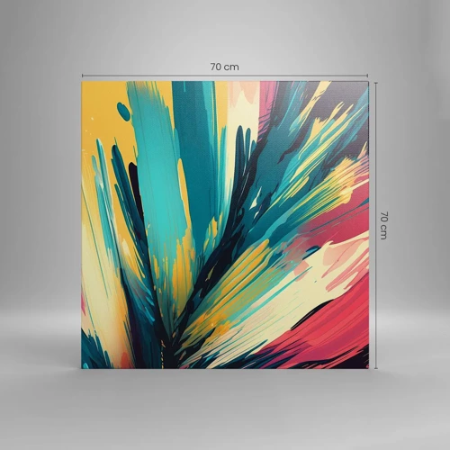 Canvas picture - Composition -Explosion of Joy - 70x70 cm