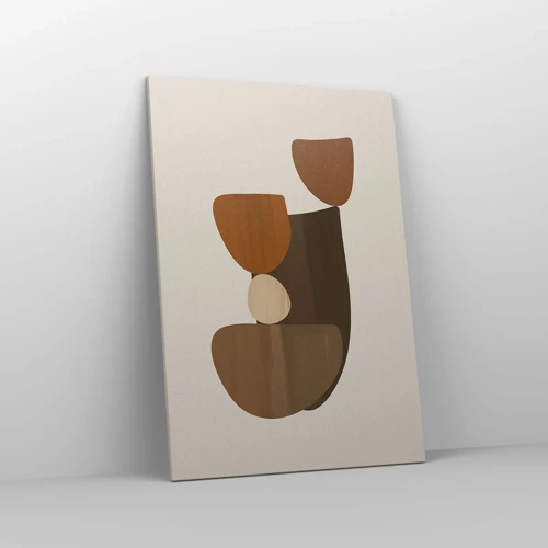 Canvas picture - Composition in Brown - 70x100 cm