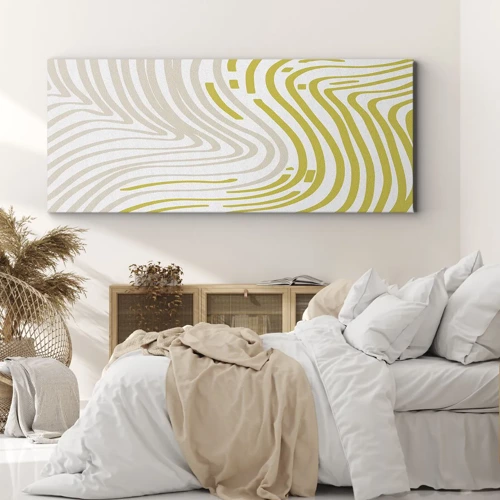Canvas picture - Composition with a Gentle Curve - 100x40 cm