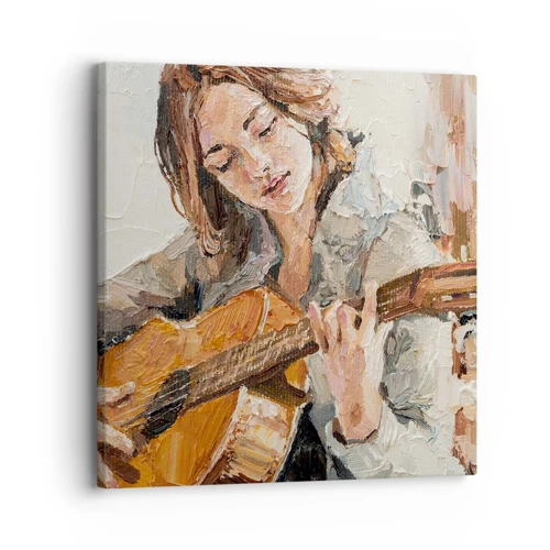 Canvas picture - Concert for Guitar and Girly Heart - 30x30 cm