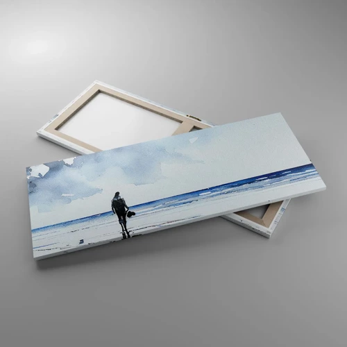 Canvas picture - Conversation with the Sea - 100x40 cm