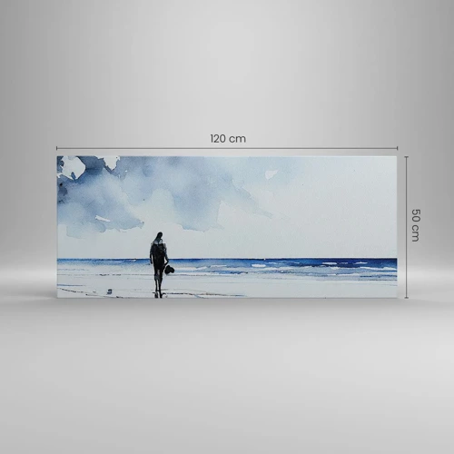 Canvas picture - Conversation with the Sea - 120x50 cm