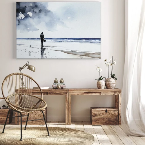Canvas picture - Conversation with the Sea - 120x80 cm