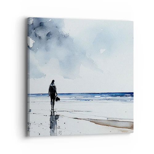 Canvas picture - Conversation with the Sea - 40x40 cm