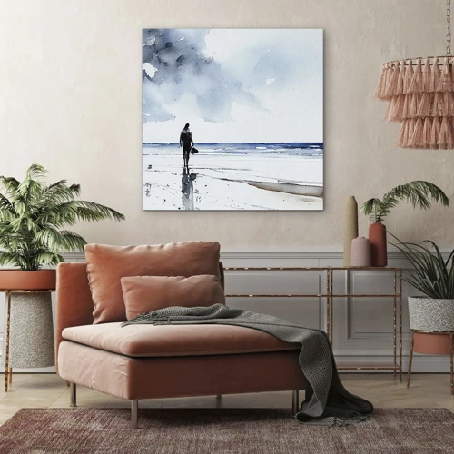 Canvas picture - Conversation with the Sea - 40x40 cm