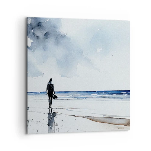 Canvas picture - Conversation with the Sea - 50x50 cm