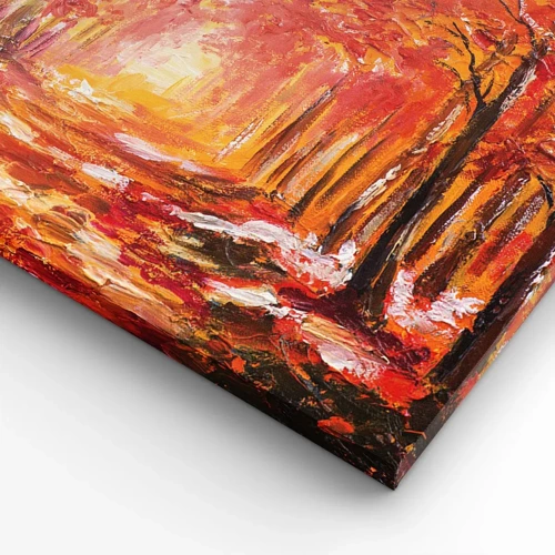 Canvas picture - Copper Forest - 55x100 cm