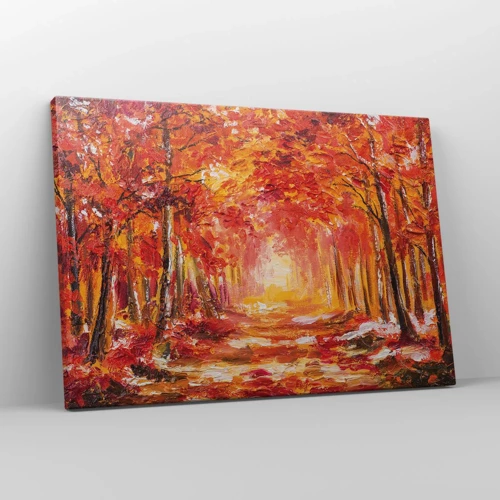 Canvas picture - Copper Forest - 70x50 cm