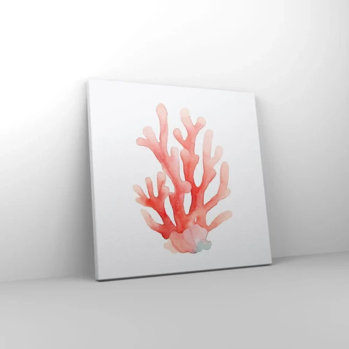 Canvas picture - Coral Colour Colars - 30x30 cm