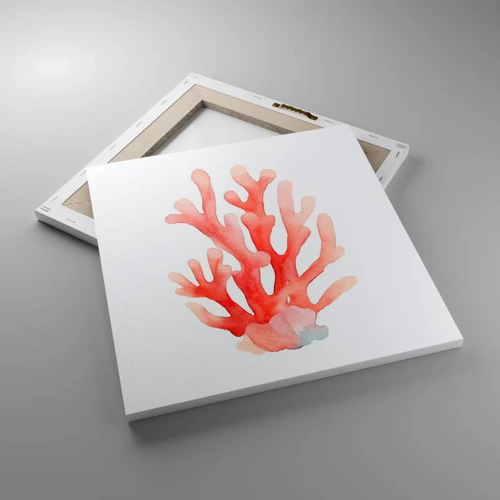 Canvas picture - Coral Colour Colars - 40x40 cm