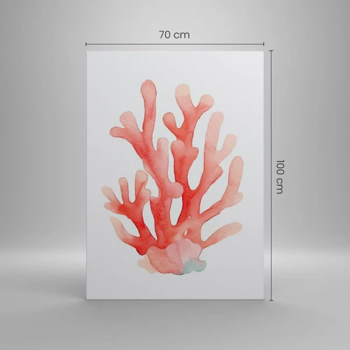 Canvas picture - Coral Colour Colars - 70x100 cm