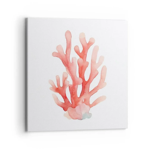 Canvas picture - Coral Colour Colars - 70x70 cm