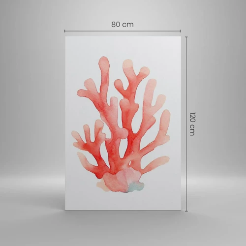 Canvas picture - Coral Colour Colars - 80x120 cm